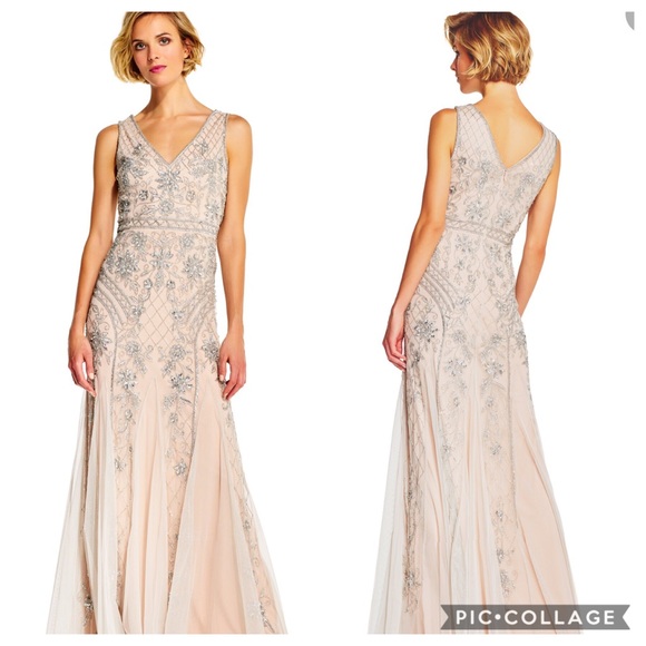 Adrianna-Papell Prom, Mother of Bride/ Groom Gown - Picture 1 of 10